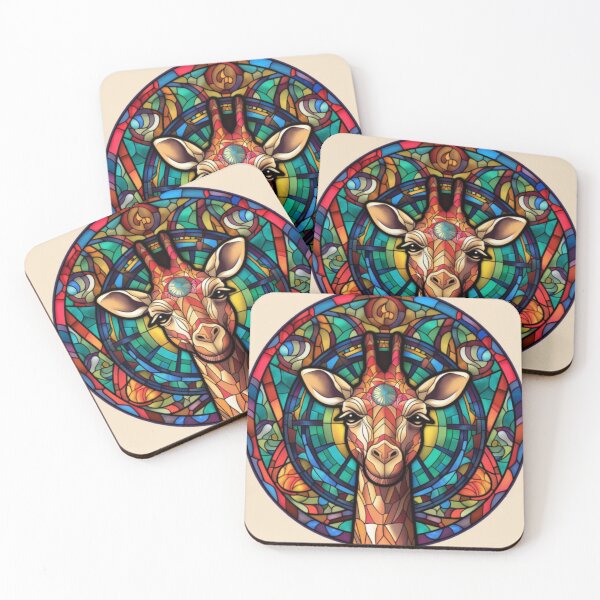 Item preview, Majestic colorful giraffe theme  designed and sold by Okracha.
