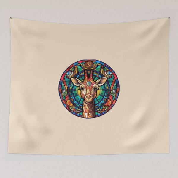 Item preview, Majestic colorful giraffe theme  designed and sold by Okracha.