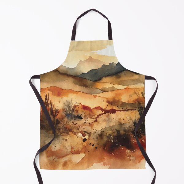 Item preview, A Rough Golden Desert - Boho Desert Landscape Watercolors designed and sold by GVRDesign.