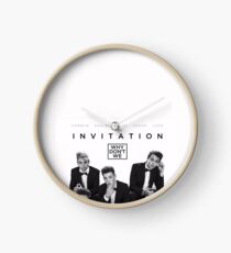 why don't we collage poster Clock