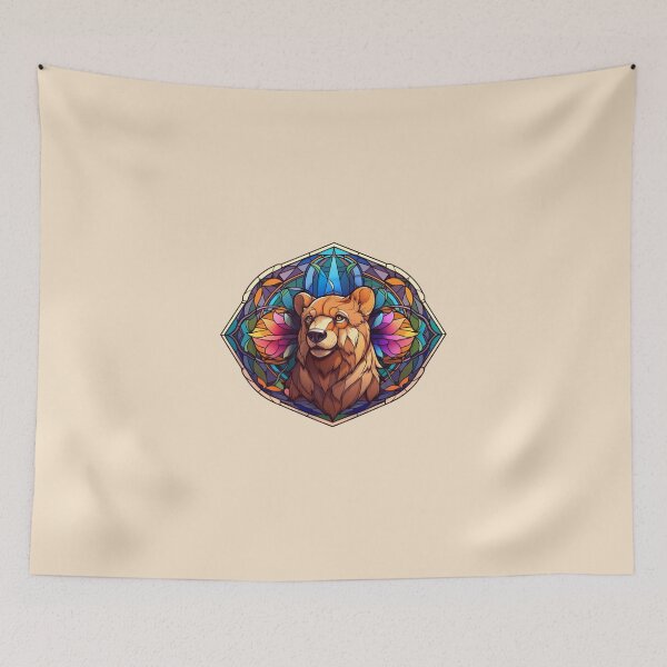 Item preview, Majestic colorful bear theme  designed and sold by Okracha.