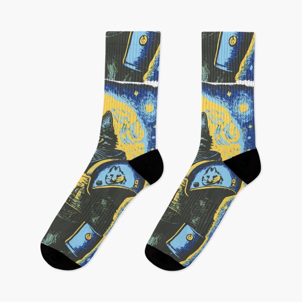 Item preview, gato espacial estrellado designed and sold by KocioK.