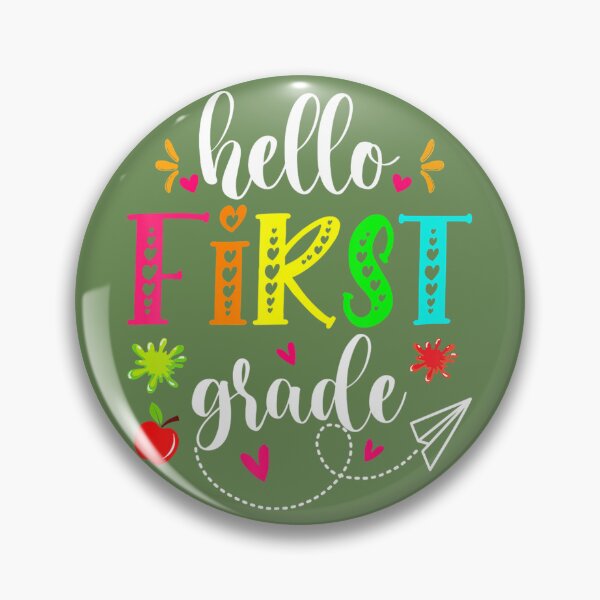 Item preview, Hello First Grade Kids Teacher Student Back To School 	 	 designed and sold by gukgpoai98.