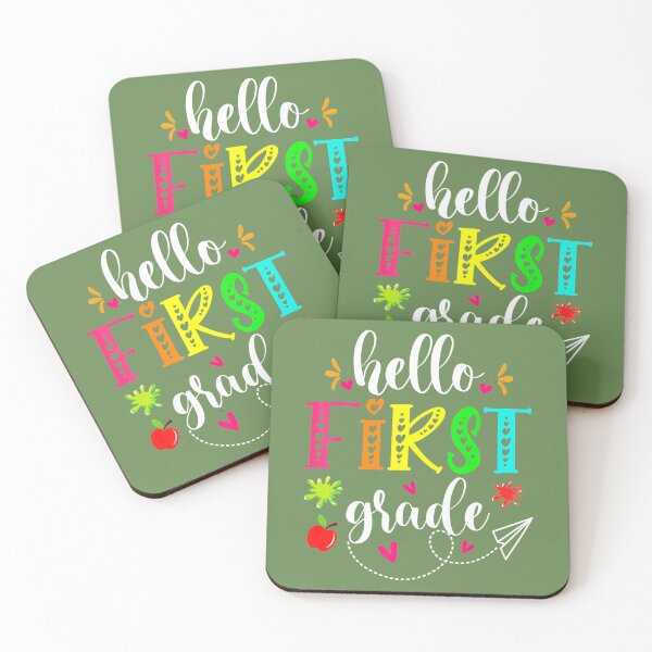 Item preview, Hello First Grade Kids Teacher Student Back To School 	 	 designed and sold by gukgpoai98.