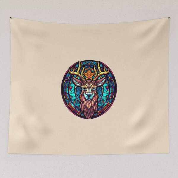 Item preview, Majestic colorful deer theme  designed and sold by Okracha.