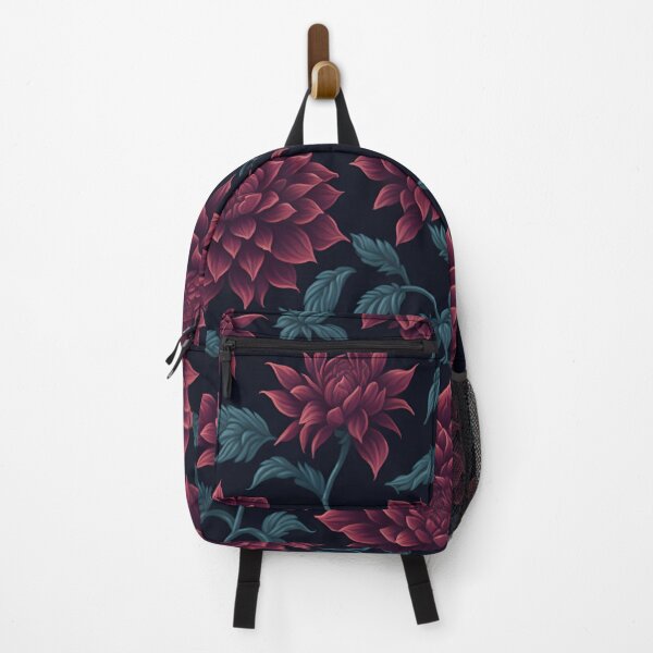 Item preview, Repeating pattern of colorful Flowers of Dahlia in red designed and sold by kiyaansh16.