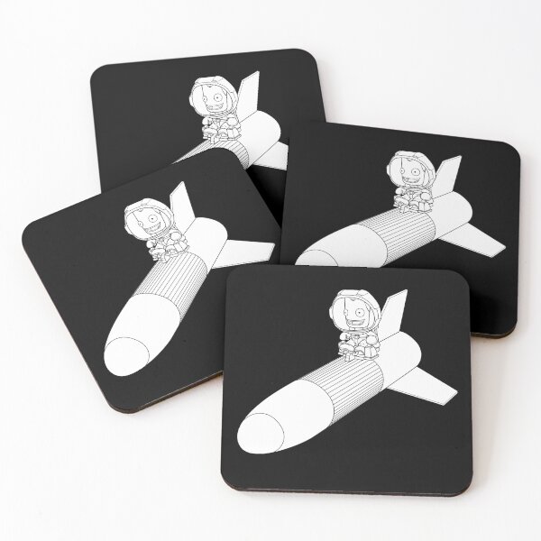 Item preview, Jeb on a Rocket - Flat White Variant designed and sold by Rhys Prosser.