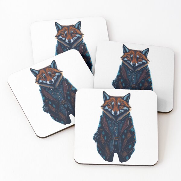 Item preview, Fox and Plaid Jacket designed and sold by Alahchin Art.