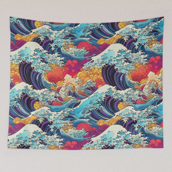 Item preview, Retro Design - Surfer's Paradise - Illustration - Teahupo'o - Tahiti Reef designed and sold by Pixelboys.