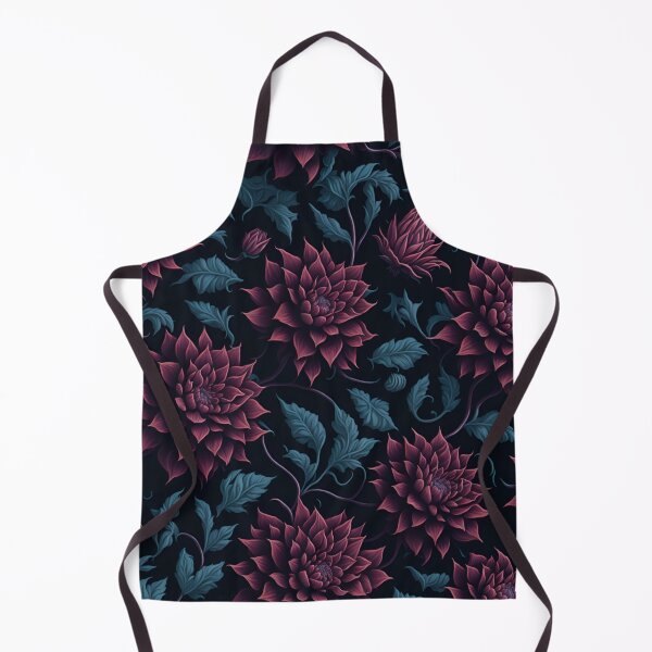 Item preview, Repeating pattern of colorful Flowers of Dahlia in red designed and sold by kiyaansh16.