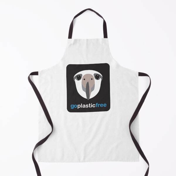 Item preview, go plastic free - Albatross - black bgnd designed and sold by RedCloudDesign.
