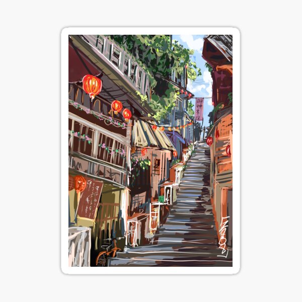Stairs of Japan Sticker
