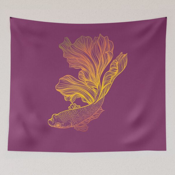 Item preview, beautiful betta fish fighting siamese halfmoon 	 idea 		 designed and sold by mutnuwxkdg67.