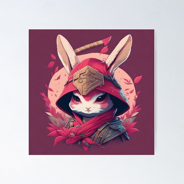 Ninja rabbit - mommy's little protector Poster