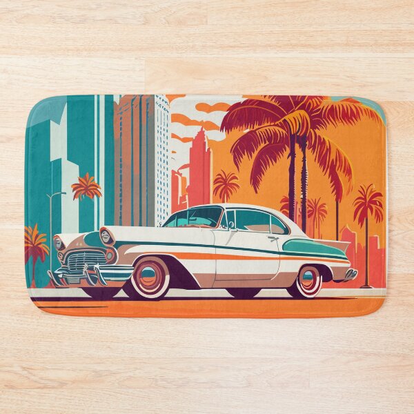 Item preview, "Revived Retro: Vibrant Colors Bring Vintage Wheels to Life" designed and sold by PRASIDSHETTY.