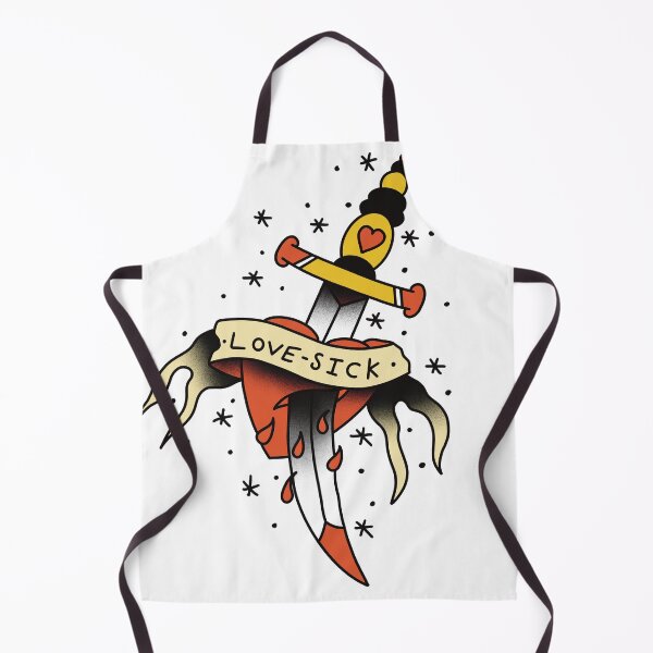 Item preview, Love Sick Heart Traditional Tattoo Design designed and sold by tttraddesigns.