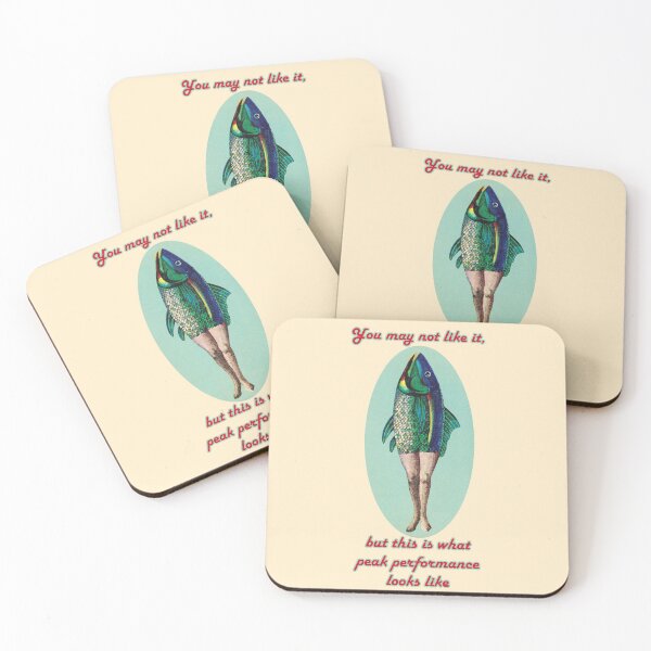 Item preview, Vintage funny inverse mermaid fish woman Peak performance meme designed and sold by thgalleryit.