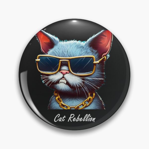 Item preview, Cat Rebellion - Stylish cat with sunglasses and gold chain designed and sold by LV-creator.