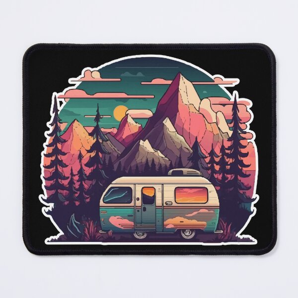 Item preview, Camping Truck in the Mountains designed and sold by Cartoon Island.