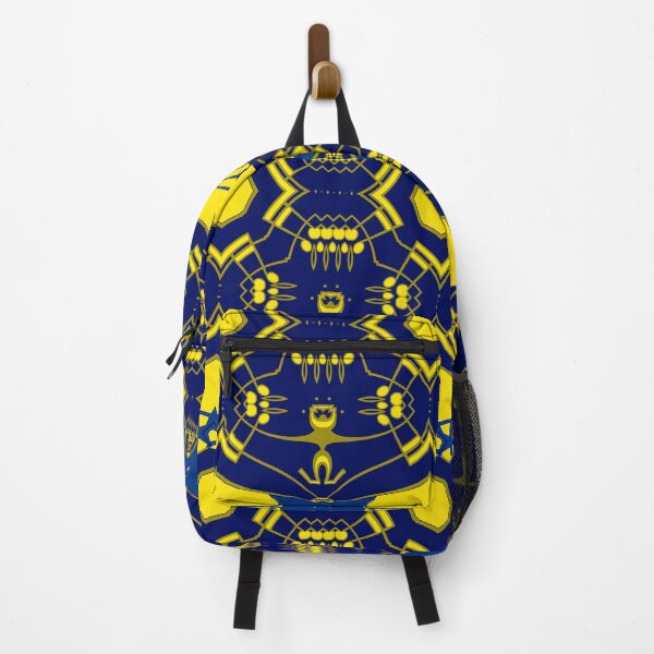 Item preview, *Attractive yellow and blue abstract music - An Alien musician in a cosmic geometric space art music notes - Great Gift for musicians, pianists, guitarists, and music lover* designed and sold by Ralek.