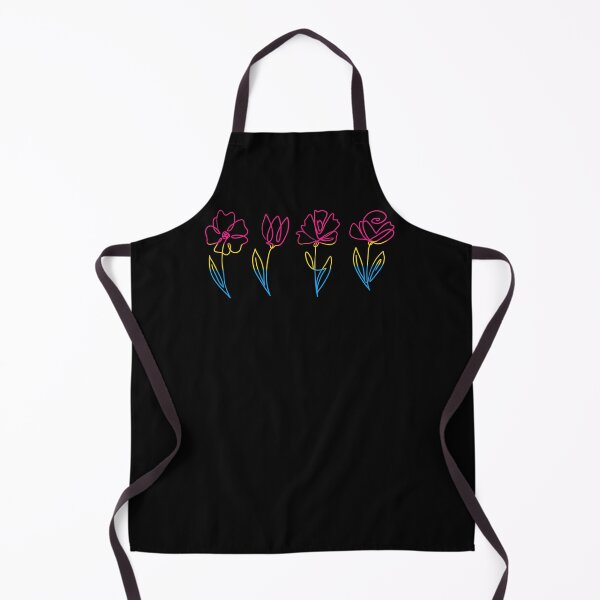 Item preview, Subtle Pansexual Pride Flowers Pansexual Flag Line Art Drawing designed and sold by ontrendshirts.