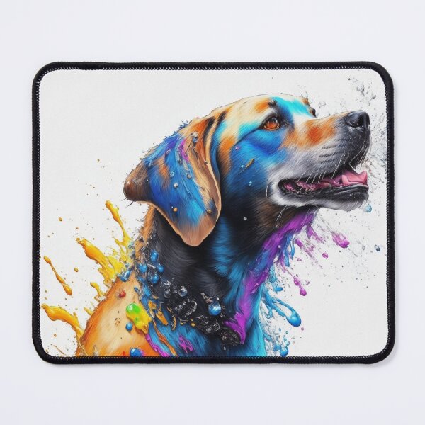 Item preview, Labrador With Paint Splashes Art Inspired By Dog Breeds designed and sold by CDC40.