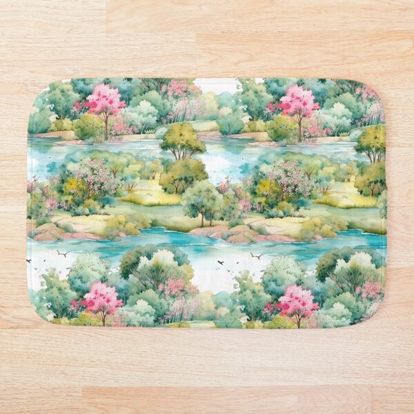 Artikelvorschau, Aquarell, Waldlandschaft, Seamless, Pattern entworfen und verkauft von PatternStudios.