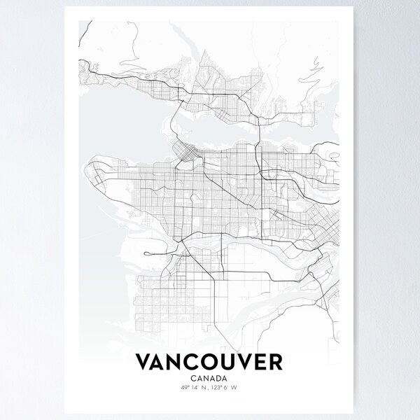 Item preview, Vancouver City Map designed and sold by OrtaMaps.