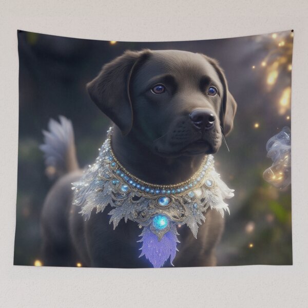 Item preview, Labrador With Jewels Art Inspired By Dog Breeds designed and sold by CDC40.
