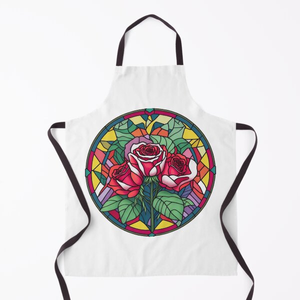 Item preview, Three Roses in Stained Glass designed and sold by Alahchin Art.