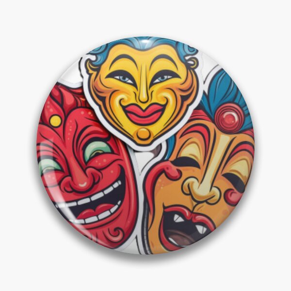 Item preview, Fun and Silly Theater Masks designed and sold by FerrellStudios.