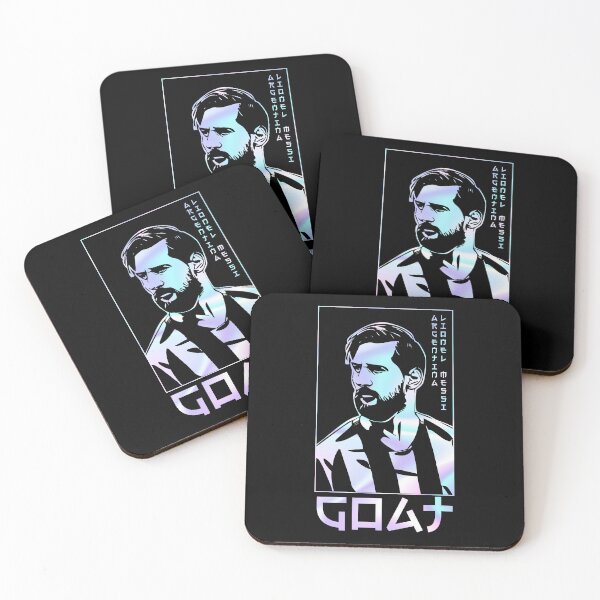 Item preview, Lionel Messi Holographic Style Portrait art illustration designed and sold by 442workshop.