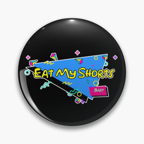 Item preview, Eat My Shorts 90s tv - 80s tv CLASSIC BART - Springfield - dont have a cow man - vintage tv designed and sold by originalsusie.