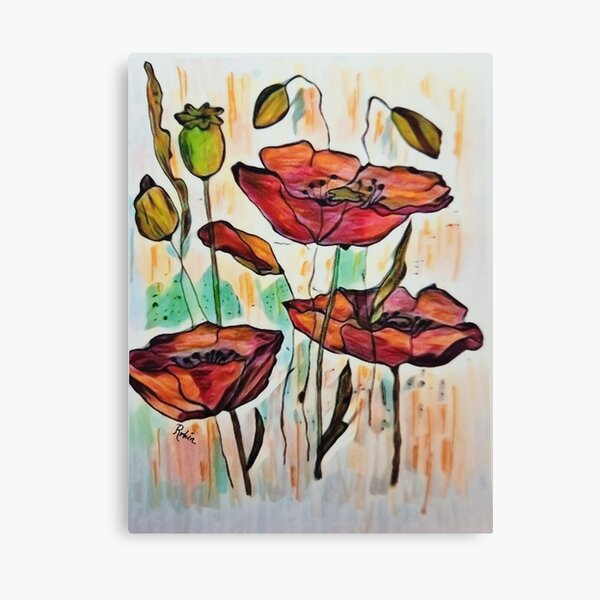 Poppy Pals Canvas Print