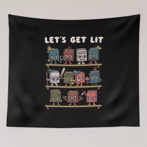 Item preview, Let's get Lit Kawaii Style Book Characters designed and sold by WeirdPunderful.