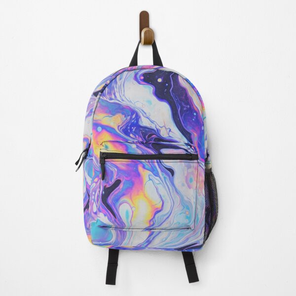 Item preview, Rainbow Marbled Holographic Pattern - Neon Acrylic Pour designed and sold by CuriousCottage.