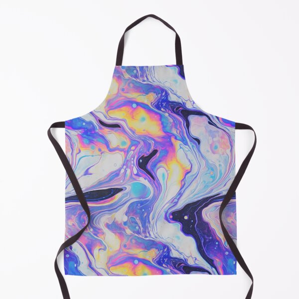 Item preview, Rainbow Marbled Holographic Pattern - Neon Acrylic Pour designed and sold by CuriousCottage.
