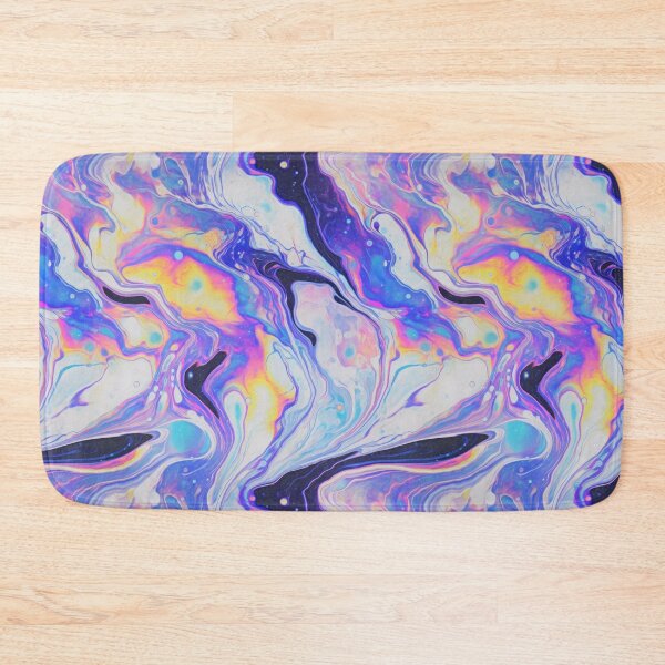 Item preview, Rainbow Marbled Holographic Pattern - Neon Acrylic Pour designed and sold by CuriousCottage.