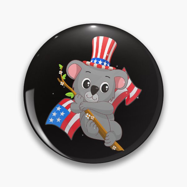 Item preview, Funny Bear America 4th of July Independence Day Patriotic Koala Cute Bears designed and sold by MuktiKannan.