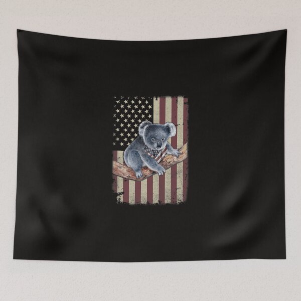 Item preview, Funny Bear Koala American Flag Bandana Patriotic 4th Of July Cute Bears designed and sold by MuktiKannan.