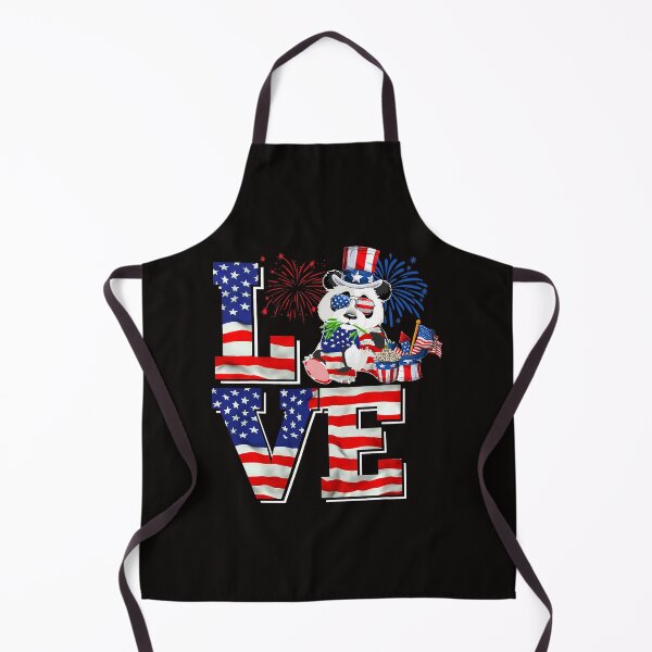 Item preview, Funny Bear LOVE Cute American Flag Panda Lover Fireworks 4th Of July Cute Bears designed and sold by MuktiKannan.