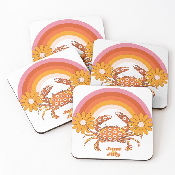 Item preview, cancer zodiac vintage retro emotion astrology horoscope boha flowers designed and sold by DESIGNIRIS.