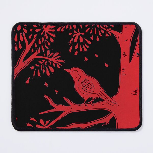 Item preview, Beautiful Bird in Blossom Tree Lino Print designed and sold by Maddy Bennett.