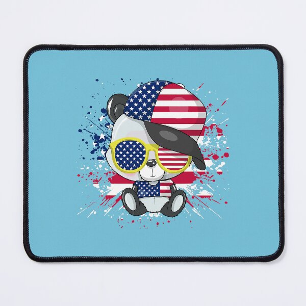 Item preview, Funny Bear Panda Bear American Flag 4th of July American Sunglasses Cute Bears designed and sold by MuktiKannan.
