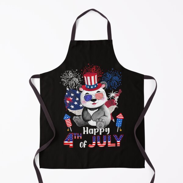 Item preview, Funny Bear Panda Proud American Flag Fireworks Lover Happy 4th Of July Cute Bears designed and sold by MuktiKannan.