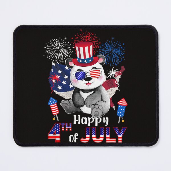 Item preview, Funny Bear Panda Proud American Flag Fireworks Lover Happy 4th Of July Cute Bears designed and sold by MuktiKannan.