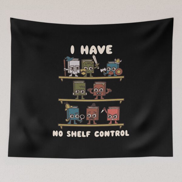 Item preview, Kawaii Style Book Cartoon Characters - I Have No Shelf Control designed and sold by WeirdPunderful.
