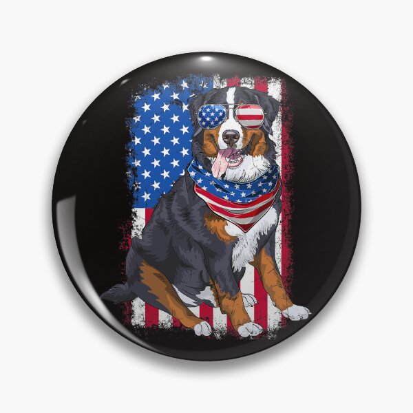 Item preview, Funny Bernese Mountain Dog USA Flag Sunglasses 4th Of July designed and sold by MuktiKannan.