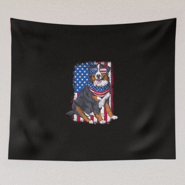Item preview, Funny Bernese Mountain Dog USA Flag Sunglasses 4th Of July designed and sold by MuktiKannan.