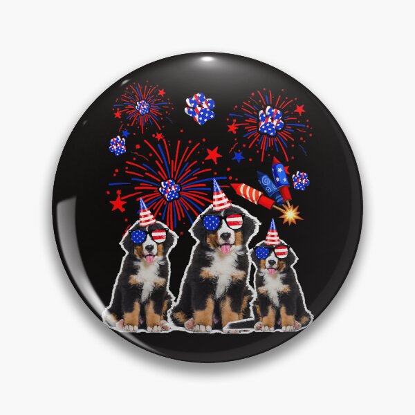 Item preview, Funny Bernese Mountain Dogs American Flag Lover 4th of July designed and sold by MuktiKannan.